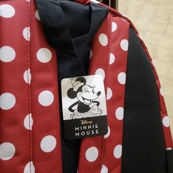 𝅺bioworld Minnie Mouse Sublimated Panel Print Backpack - Picture 4 of 4